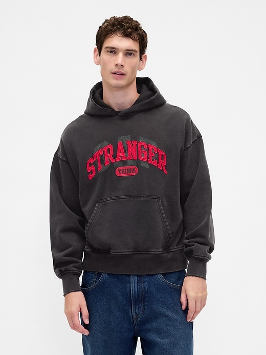 sweat à capuche épais pour adulte stranger things