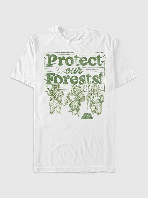 t-shirt graphique star wars protégeons nos forêts