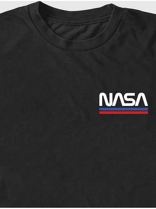 t-shirt graphique avec logo de la nasa