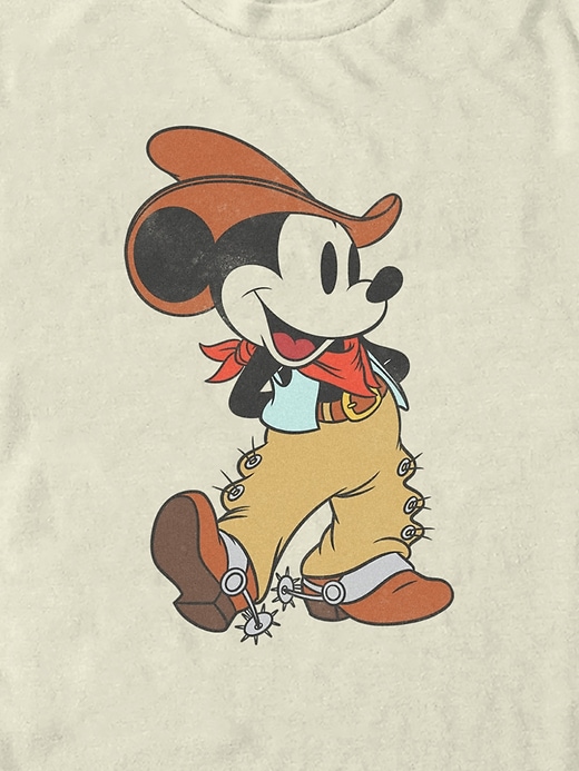 t-shirt graphique mickey mouse cowboy