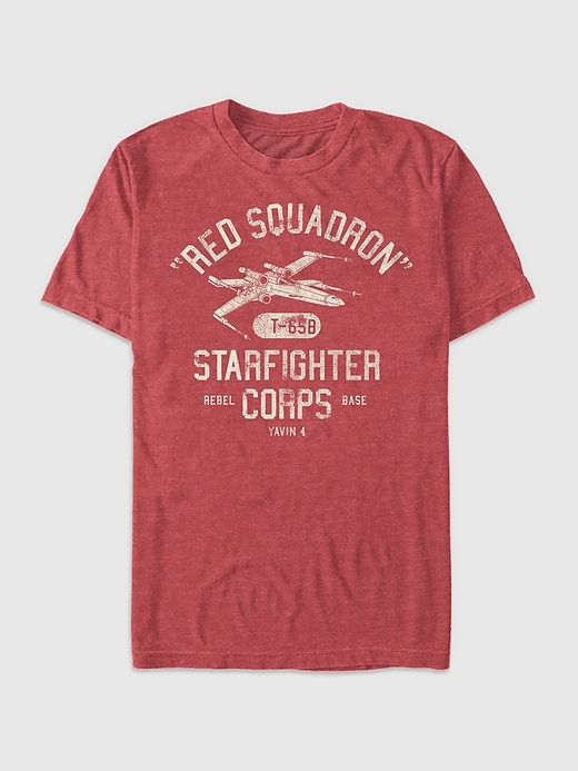 t-shirt graphique star wars escadron rouge
