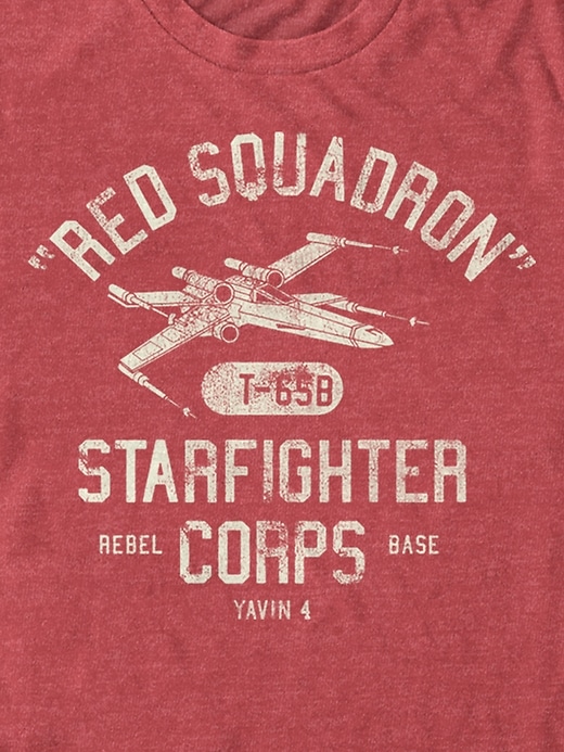 t-shirt graphique star wars escadron rouge