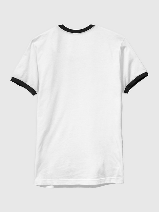 t-shirt à col rond avec logo classique de jurassic park