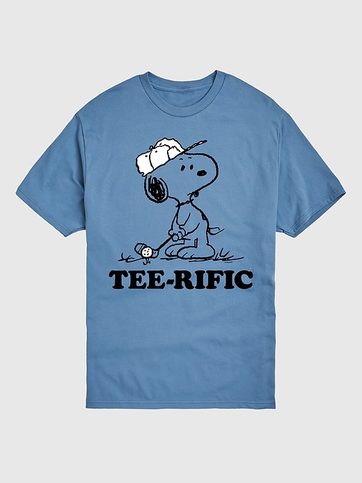 t-shirt graphique à manches courtes peanuts teerific golfing snoopy