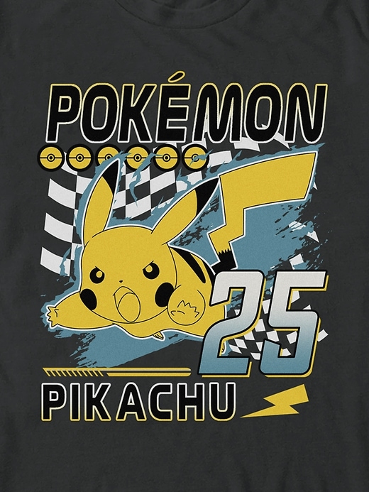 t-shirt graphique pokémon pikachu racing