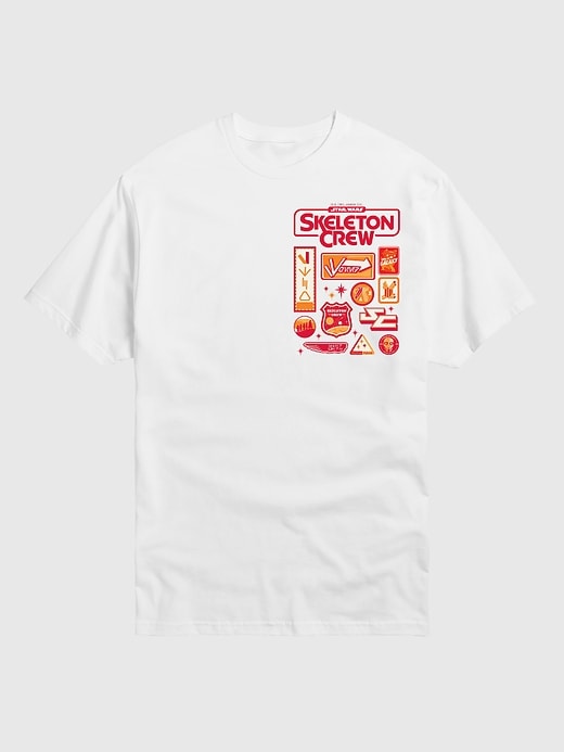 t-shirt à manches courtes avec logo star wars skeleton crew