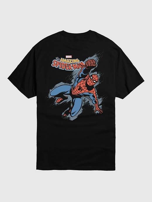 t-shirt à manches courtes marvel grunge spiderman