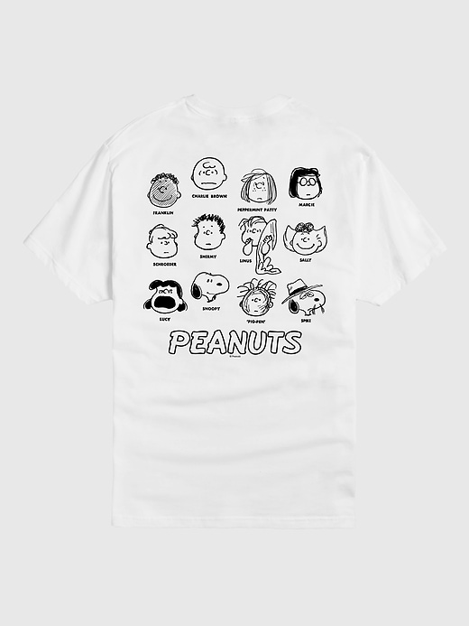 t-shirt à manches courtes peanuts snoopy et ses amis