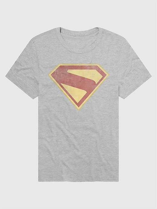 t-shirt graphique superman effet vieilli