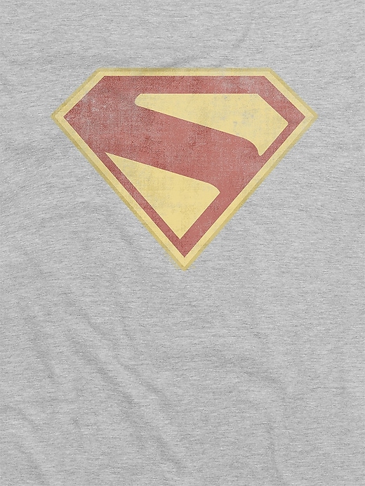 t-shirt graphique superman effet vieilli