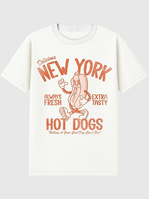t-shirt graphique vieilli new york