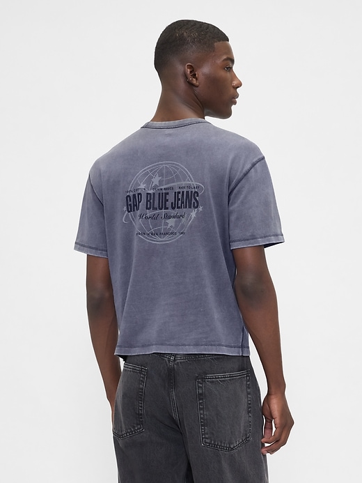 t-shirt graphique court épais