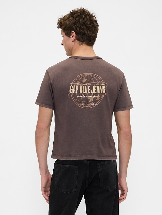 t-shirt graphique court épais