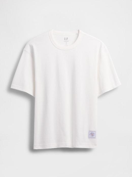 t-shirt graphique court épais