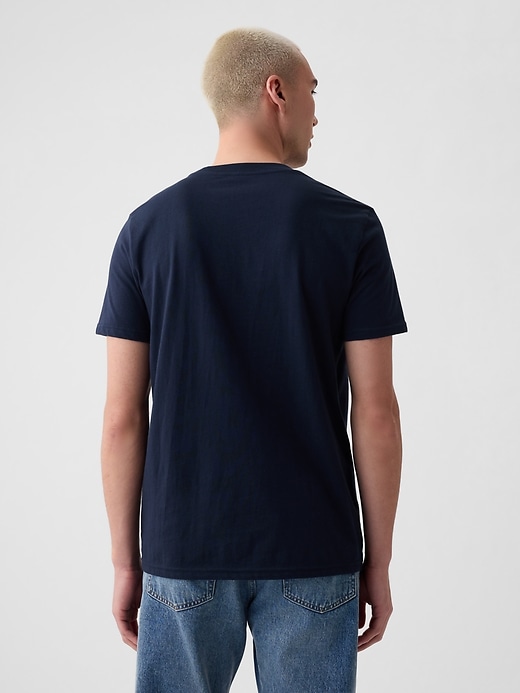 t-shirt à poche en coton biologique pour adulte
