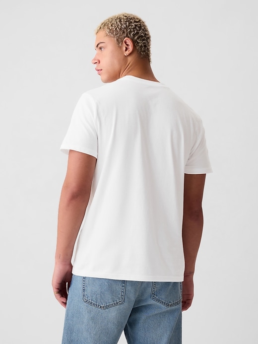 t-shirt à poche en coton biologique pour adulte