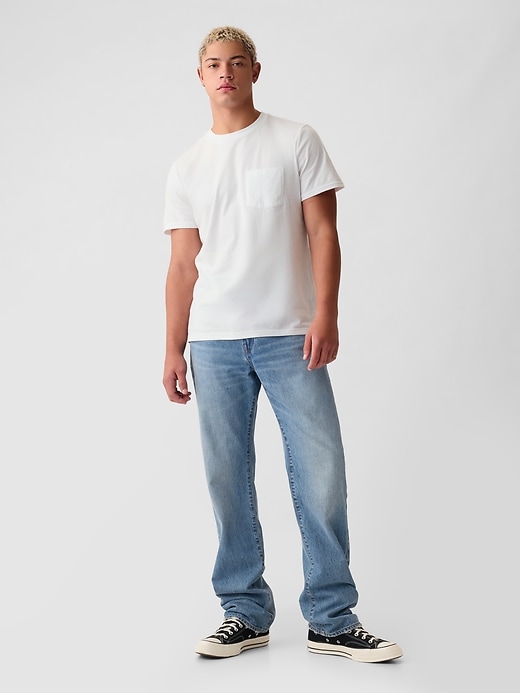 t-shirt à poche en coton biologique pour adulte
