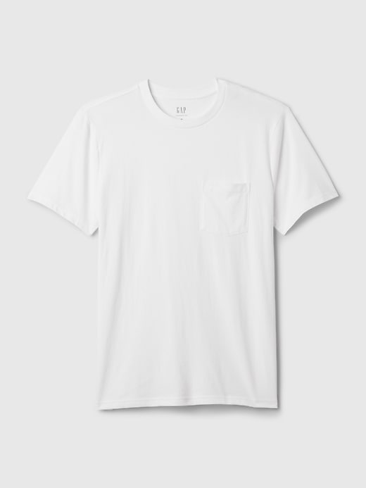 t-shirt à poche en coton biologique pour adulte
