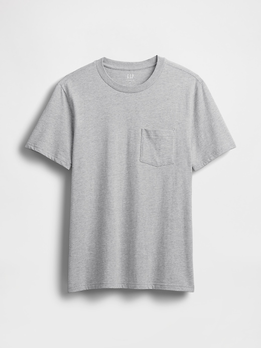 t-shirt à poche en coton biologique pour adulte