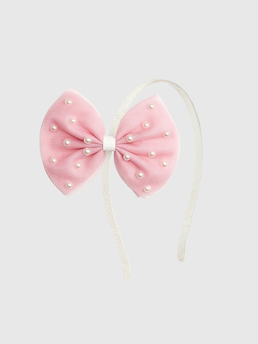 bandeau à nœud en tulle perle sweet wink pretty