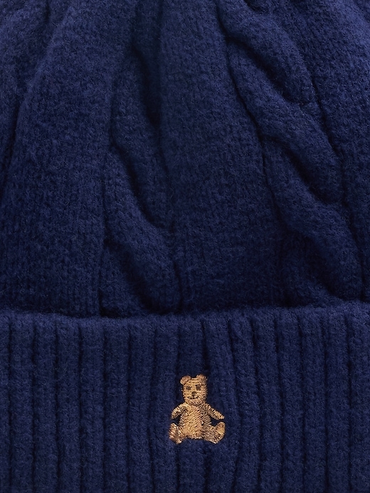 ensemble bonnet et moufles en maille torsadée cashsoft pour bébé et tout-petit