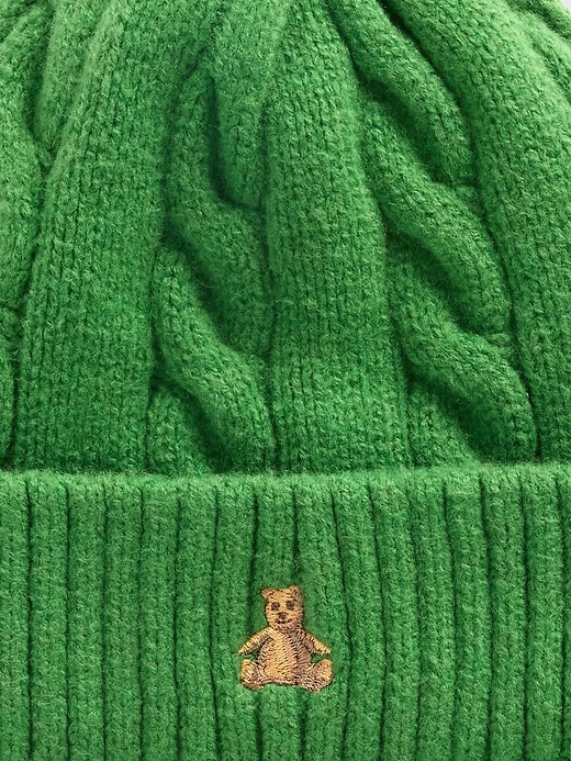 ensemble bonnet et moufles en maille torsadée cashsoft pour bébé et tout-petit