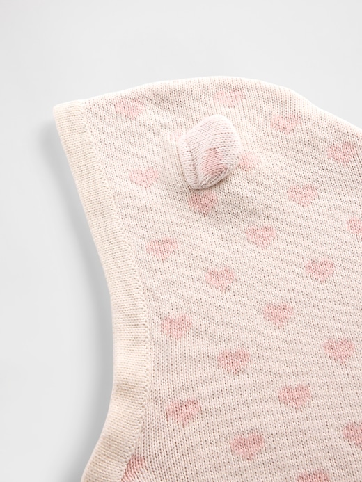 capuche dours tricotée pour tout-petit
