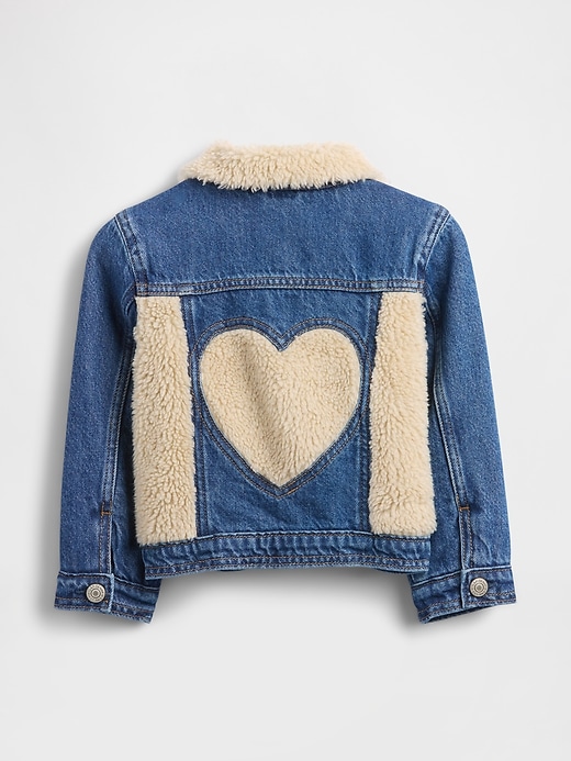 veste en jean sherpa icon pour bébé et tout-petit
