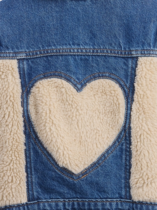 veste en jean sherpa icon pour bébé et tout-petit