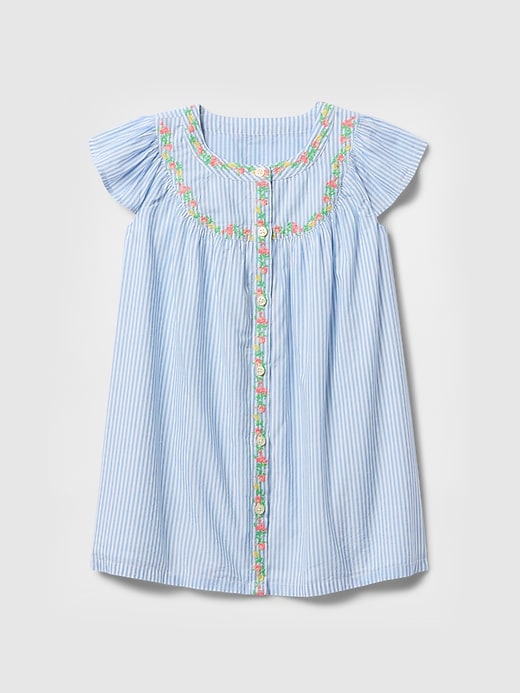robe-chemise à manches papillon pour bébé et tout-petit