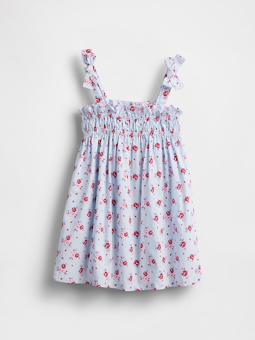 robe à smocks et bretelles à nœud pour bébé et tout-petit