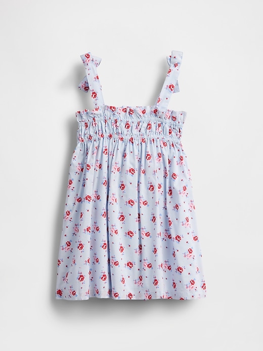 robe à smocks et bretelles à nœud pour bébé et tout-petit