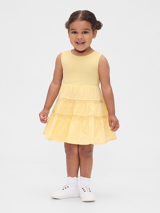 robe pour bébé et tout-petit en dentelle et matières mixtes
