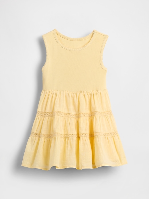 robe pour bébé et tout-petit en dentelle et matières mixtes