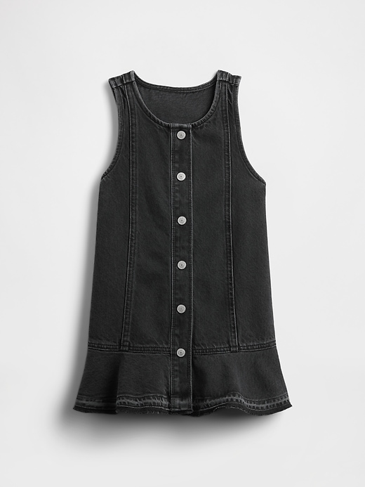 robe en jean à basque pour bébé et enfant