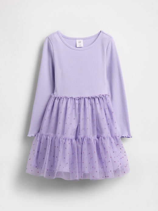 robe en tulle et matières mixtes pour bébé et tout-petit
