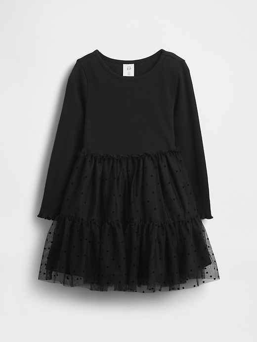 robe en tulle et matières mixtes pour bébé et tout-petit