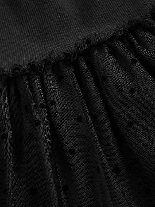robe en tulle et matières mixtes pour bébé et tout-petit