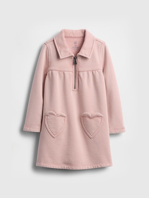 robe vintage douce à poches en forme de cœur pour bébé et tout-petit