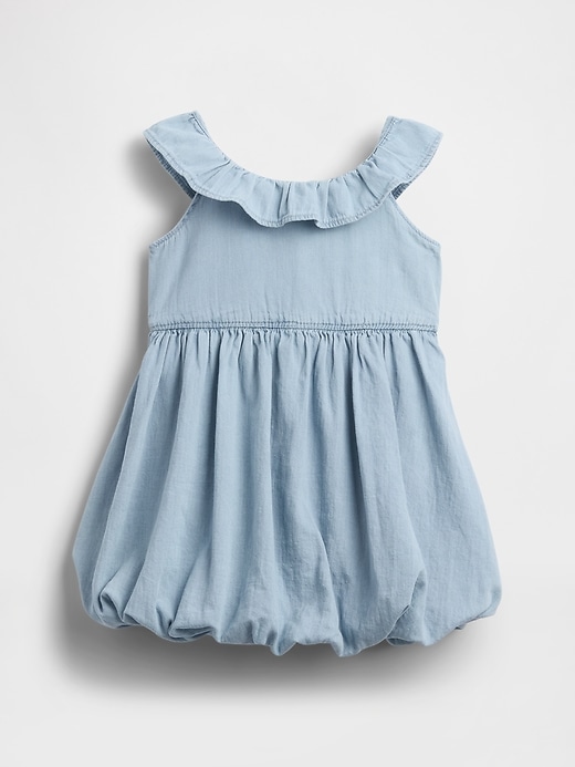 robe en jean à bulles pour bébé et tout-petit