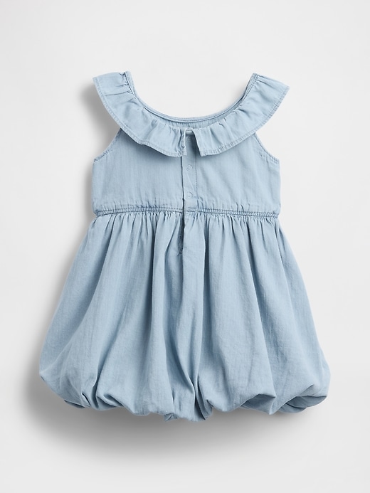 robe en jean à bulles pour bébé et tout-petit