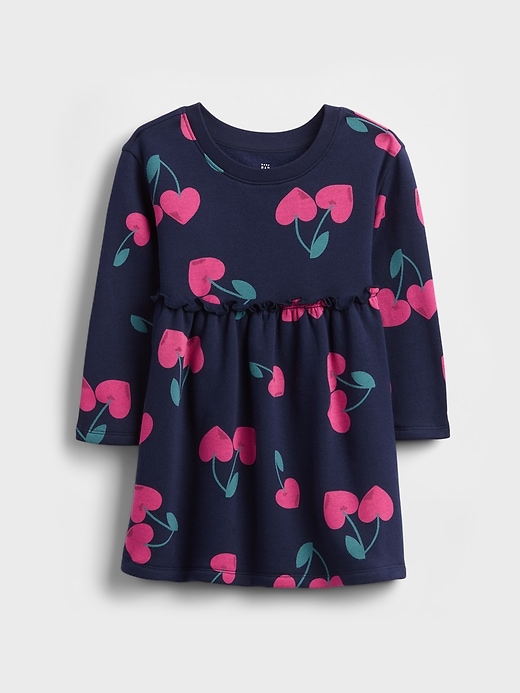 robe sweat-shirt à taille à volants pour bébé et tout-petit
