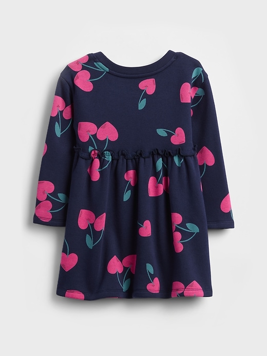 robe sweat-shirt à taille à volants pour bébé et tout-petit