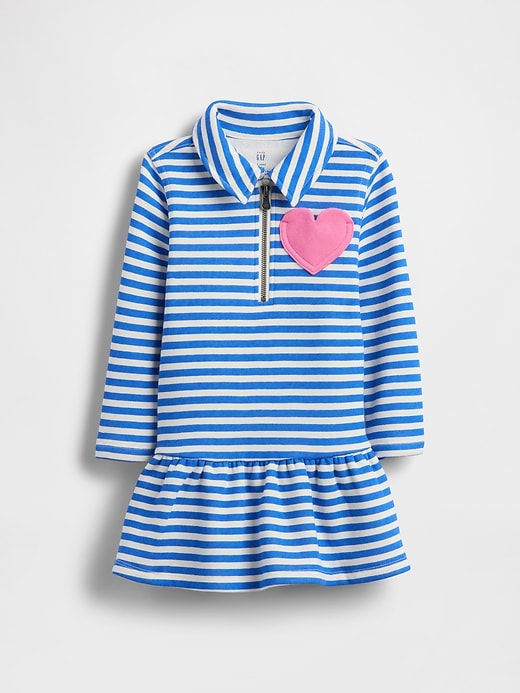 robe sweat-shirt à demi-zip pour bébé et tout-petit