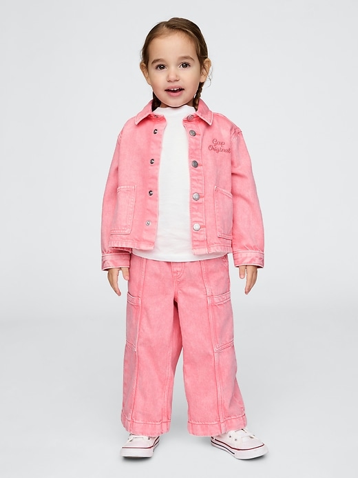 jeans cargo ultra-doux à enfiler pour bébés et tout-petits