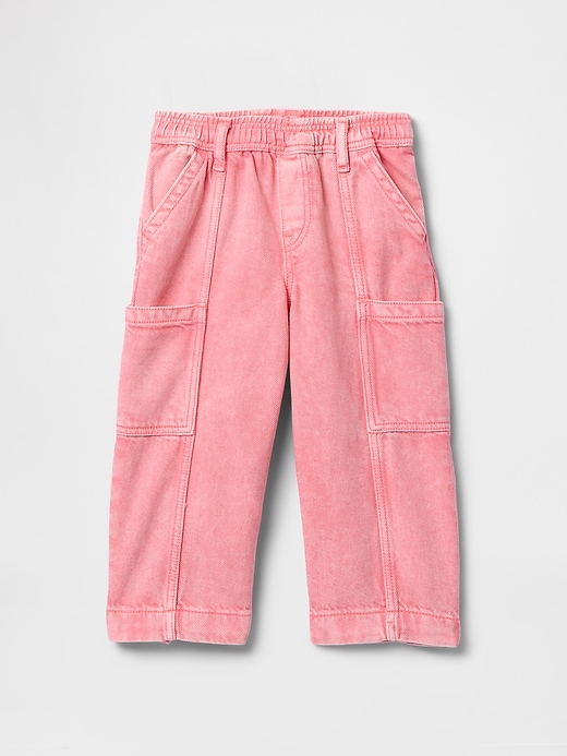jeans cargo ultra-doux à enfiler pour bébés et tout-petits
