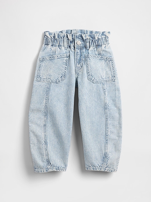 jean à rayures en denim pour bébé et tout-petit