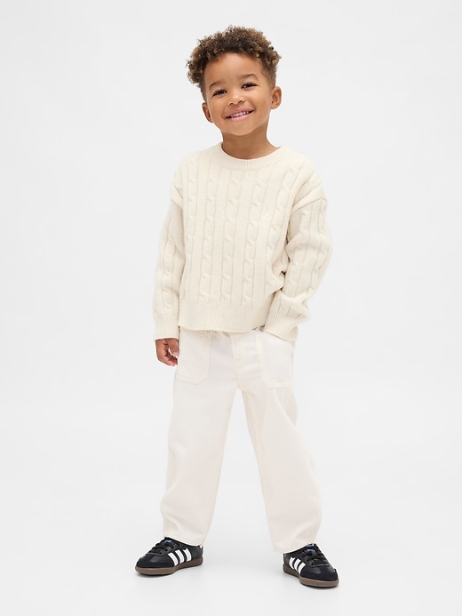pantalon en velours côtelé à motif fer à cheval pour bébé et tout-petit
