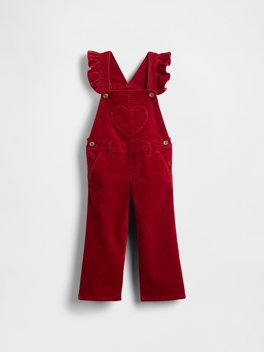 salopettes en velours à cœur pour bébés et tout-petits