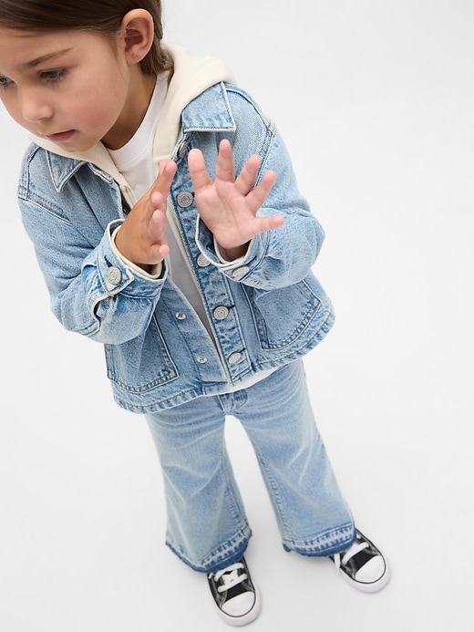 jeans évasés décontractés pour bébés et tout-petits